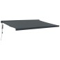 vidaXL Markise Einziehbar Anthrazit 4,5x3 m Stoff und Aluminium vidaXL Markise Einziehbar Anthrazit 4,5x3 m Stoff und Aluminium