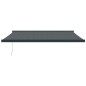 vidaXL Markise Einziehbar Anthrazit 4,5x3 m Stoff und Aluminium vidaXL Markise Einziehbar Anthrazit 4,5x3 m Stoff und Aluminium