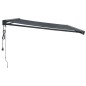 vidaXL Markise Einziehbar Anthrazit 4,5x3 m Stoff und Aluminium vidaXL Markise Einziehbar Anthrazit 4,5x3 m Stoff und Aluminium