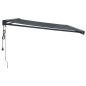 vidaXL Markise Einziehbar Anthrazit 4x3 m Stoff und Aluminium vidaXL Markise Einziehbar Anthrazit 4x3 m Stoff und Aluminium