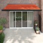 vidaXL Markise Einziehbar Orange und Braun 3x2,5 m Stoff und Aluminium vidaXL Markise Einziehbar Orange und Braun 3x2,5 m Stoff und Aluminium