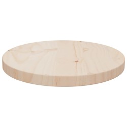 vidaXL Tischplatte Ø30x2,5 cm Massivholz Kiefer