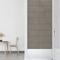 Wandpaneele 12 Stk. Hellgrau 60x30 cm Samt 2,16 m² Wandpaneele 12 Stk. Hellgrau 60x30 cm Samt 2,16 m²