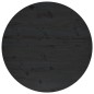 vidaXL Tischplatte Schwarz Ø70x2,5 cm Massivholz Kiefer vidaXL Tischplatte Schwarz Ø70x2,5 cm Massivholz Kiefer