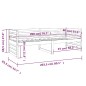 vidaXL Tagesbett Weiß 80x200 cm Massivholz Kiefer vidaXL Tagesbett Weiß 80x200 cm Massivholz Kiefer