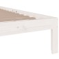 vidaXL Massivholzbett Weiß 90x190 cm vidaXL Massivholzbett Weiß 90x190 cm