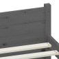 vidaXL Massivholzbett Grau 100x200 cm vidaXL Massivholzbett Grau 100x200 cm
