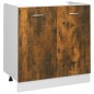 vidaXL Spülenunterschrank Räuchereiche 80x46x81,5 cm Holzwerkstoff vidaXL Spülenunterschrank Räuchereiche 80x46x81,5 cm Holzwerkstoff