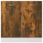vidaXL Spülenunterschrank Räuchereiche 80x46x81,5 cm Holzwerkstoff vidaXL Spülenunterschrank Räuchereiche 80x46x81,5 cm Holzwerkstoff