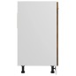 vidaXL Spülenunterschrank Räuchereiche 80x46x81,5 cm Holzwerkstoff vidaXL Spülenunterschrank Räuchereiche 80x46x81,5 cm Holzwerkstoff