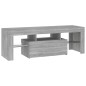 vidaXL TV-Schrank mit LED-Leuchten Grau Sonoma 120x35x40 cm