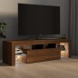 vidaXL TV-Schrank mit LED-Leuchten Braun Eichen-Optik 140x36,5x40 cm vidaXL TV-Schrank mit LED-Leuchten Braun Eichen-Optik 140x36,5x40 cm