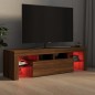 vidaXL TV-Schrank mit LED-Leuchten Braun Eichen-Optik 140x36,5x40 cm vidaXL TV-Schrank mit LED-Leuchten Braun Eichen-Optik 140x36,5x40 cm