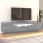 vidaXL TV-Schrank mit LED-Leuchten Grau Sonoma 160x35x40 cm vidaXL TV-Schrank mit LED-Leuchten Grau Sonoma 160x35x40 cm