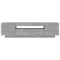 vidaXL TV-Schrank mit LED-Leuchten Grau Sonoma 160x35x40 cm vidaXL TV-Schrank mit LED-Leuchten Grau Sonoma 160x35x40 cm