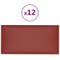 Wandpaneele 12 Stk. Weinrot 60x30 cm Kunstleder 2,16 m² Wandpaneele 12 Stk. Weinrot 60x30 cm Kunstleder 2,16 m²