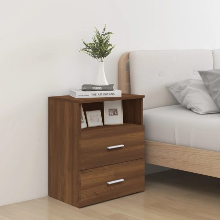vidaXL Nachttisch Braun Eichen-Optik 50x32x60 cm