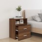 vidaXL Nachttisch Braun Eichen-Optik 50x32x60 cm vidaXL Nachttisch Braun Eichen-Optik 50x32x60 cm