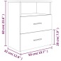 vidaXL Nachttisch Braun Eichen-Optik 50x32x60 cm vidaXL Nachttisch Braun Eichen-Optik 50x32x60 cm