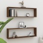 vidaXL Wandregale 2 Stk. Braun Eichen-Optik 100x15x30 cm Holzwerkstoff vidaXL Wandregale 2 Stk. Braun Eichen-Optik 100x15x30 cm Holzwerkstoff