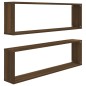 vidaXL Wandregale 2 Stk. Braun Eichen-Optik 100x15x30 cm Holzwerkstoff vidaXL Wandregale 2 Stk. Braun Eichen-Optik 100x15x30 cm Holzwerkstoff
