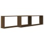 vidaXL Wandregale 2 Stk. Braun Eichen-Optik 100x15x30 cm Holzwerkstoff vidaXL Wandregale 2 Stk. Braun Eichen-Optik 100x15x30 cm Holzwerkstoff