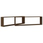 vidaXL Wandregale 2 Stk. Braun Eichen-Optik 100x15x30 cm Holzwerkstoff vidaXL Wandregale 2 Stk. Braun Eichen-Optik 100x15x30 cm Holzwerkstoff
