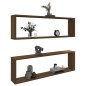 vidaXL Wandregale 2 Stk. Braun Eichen-Optik 100x15x30 cm Holzwerkstoff vidaXL Wandregale 2 Stk. Braun Eichen-Optik 100x15x30 cm Holzwerkstoff