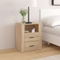 vidaXL Nachttisch Sonoma-Eiche 50x36x60 cm Holzwerkstoff vidaXL Nachttisch Sonoma-Eiche 50x36x60 cm Holzwerkstoff