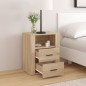 vidaXL Nachttisch Sonoma-Eiche 50x36x60 cm Holzwerkstoff vidaXL Nachttisch Sonoma-Eiche 50x36x60 cm Holzwerkstoff
