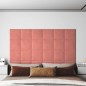Wandpaneele 12 Stk. Rosa 30x30 cm Samt 1,08 m² Wandpaneele 12 Stk. Rosa 30x30 cm Samt 1,08 m²