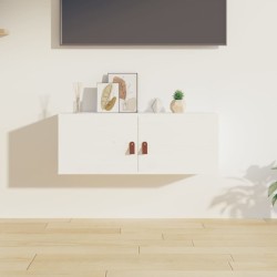 vidaXL Wandschrank Weiß 80x30x30 cm Massivholz Kiefer