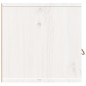 vidaXL Wandschrank Weiß 80x30x30 cm Massivholz Kiefer vidaXL Wandschrank Weiß 80x30x30 cm Massivholz Kiefer