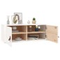 vidaXL Wandschrank Weiß 80x30x30 cm Massivholz Kiefer vidaXL Wandschrank Weiß 80x30x30 cm Massivholz Kiefer
