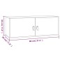 vidaXL Wandschrank Weiß 80x30x30 cm Massivholz Kiefer vidaXL Wandschrank Weiß 80x30x30 cm Massivholz Kiefer