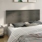vidaXL Kopfteil Grau 184x6x82,5 cm Massivholz Kiefer
