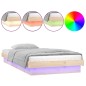 vidaXL Massivholzbett mit LEDs 75x190 cm vidaXL Massivholzbett mit LEDs 75x190 cm