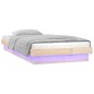 vidaXL Massivholzbett mit LEDs 75x190 cm vidaXL Massivholzbett mit LEDs 75x190 cm