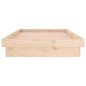 vidaXL Massivholzbett mit LEDs 75x190 cm vidaXL Massivholzbett mit LEDs 75x190 cm