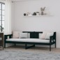 vidaXL Tagesbett Schwarz Massivholz Kiefer 80x200 cm vidaXL Tagesbett Schwarz Massivholz Kiefer 80x200 cm
