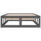 vidaXL Massivholzbett Grau 100x200 cm vidaXL Massivholzbett Grau 100x200 cm