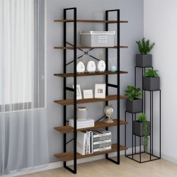 vidaXL Hochschrank Braun Eichen-Optik 100x30x210 cm Holzwerkstoff