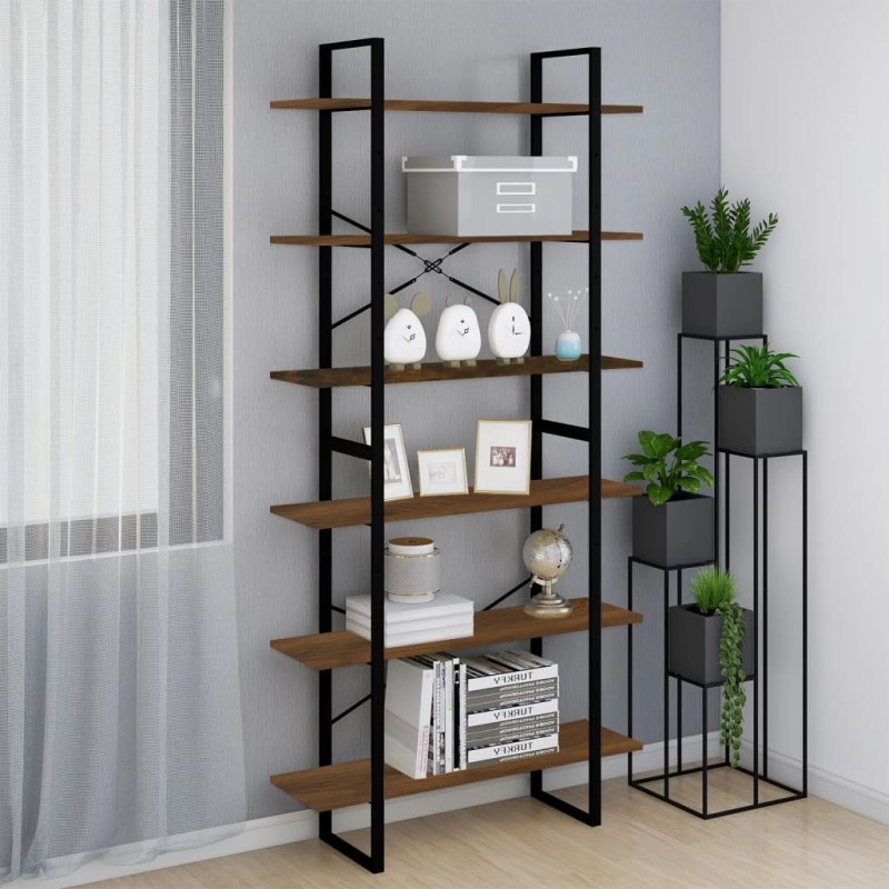 vidaXL Hochschrank Braun Eichen-Optik 100x30x210 cm Holzwerkstoff vidaXL Hochschrank Braun Eichen-Optik 100x30x210 cm Holzwerkstoff