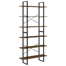 vidaXL Hochschrank Braun Eichen-Optik 100x30x210 cm Holzwerkstoff