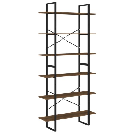 vidaXL Hochschrank Braun Eichen-Optik 100x30x210 cm Holzwerkstoff