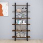 vidaXL Hochschrank Braun Eichen-Optik 100x30x210 cm Holzwerkstoff vidaXL Hochschrank Braun Eichen-Optik 100x30x210 cm Holzwerkstoff