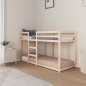 vidaXL Etagenbett 75x190 cm Massivholz Kiefer