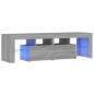 vidaXL TV-Schrank mit LED-Leuchten Grau Sonoma 140x36,5x40 cm vidaXL TV-Schrank mit LED-Leuchten Grau Sonoma 140x36,5x40 cm