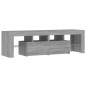 vidaXL TV-Schrank mit LED-Leuchten Grau Sonoma 140x36,5x40 cm vidaXL TV-Schrank mit LED-Leuchten Grau Sonoma 140x36,5x40 cm