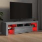 vidaXL TV-Schrank mit LED-Leuchten Grau Sonoma 140x36,5x40 cm vidaXL TV-Schrank mit LED-Leuchten Grau Sonoma 140x36,5x40 cm
